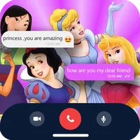 fake call with Princess icon