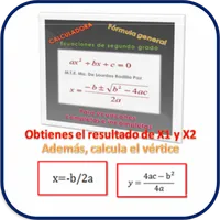 CALCULA ECUACIONES DE SEGUNDO  icon