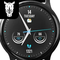 Black White Analog Watch Face icon