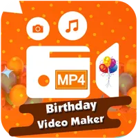 Birthday video maker with song icon