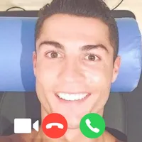 Ronaldo fake call video icon