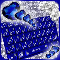 Royal Blue Heart Keyboard😍: B icon