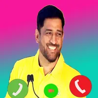 Chat with MS dhoni video call icon