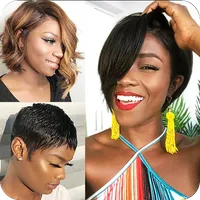 Black Women Short Haircut icon