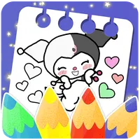 Kuromi Sanrio coloring game icon