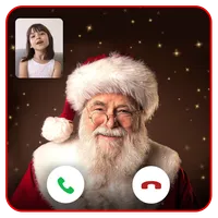 Santa tracker live call icon