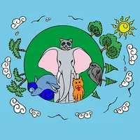 Kids learns animals icon