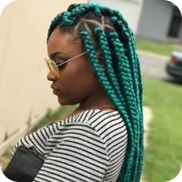 African braids hairstyle icon