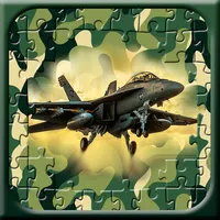 Puzzles military equipment icon