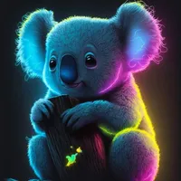 Cute Blue Koala Wallpaper HD icon