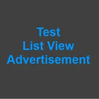 Test List View Advertisement icon