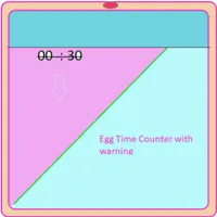 Egg Time Counter with finishin icon