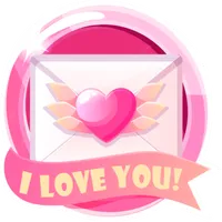 letters to fall in love icon