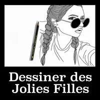Dessiner portrait fille icon