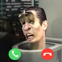 Skibidi toilet fake video call icon