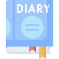 diary app with lock icon