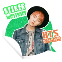 Stiker WA Imut Boyband BTS icon