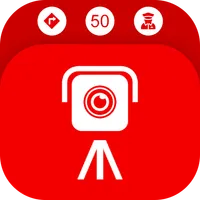 Speed camera: detector, radar icon