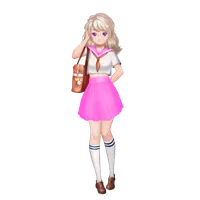Cute princess shopping icon