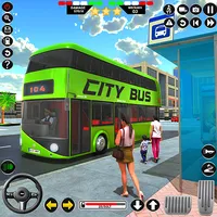 Passenger Coach Bus Driving 3D icon