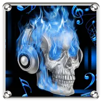 Skull on Fire theme icon