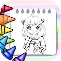 Spy x Family coloring book icon