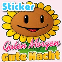 Sticker Guten Morgen Gute Nach icon