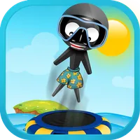 Stickman Water Trampoline PRO icon