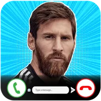 Messi Call & Chat Prank icon