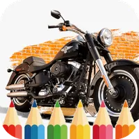 Harley Motorcycle Coloring icon