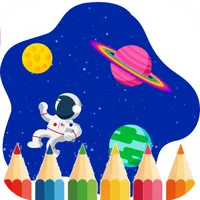 Planet and Galaxy Coloring icon
