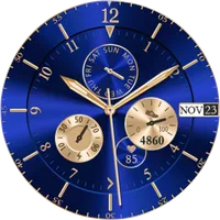 Blue Glossy Watch icon