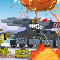 Tanks attack the enemy Cartoon icon