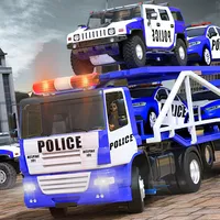 Police Car Transport Car Games icon