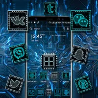 Hi-tech Circuit Launcher Theme icon