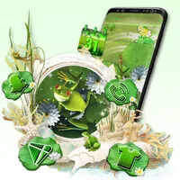 Cute Frog Launcher Theme icon