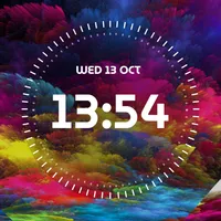 Clock Wallpaper with Date icon