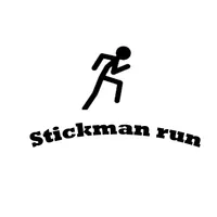 Stickman run icon