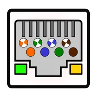 Ethernet RJ45 pinout + colors icon