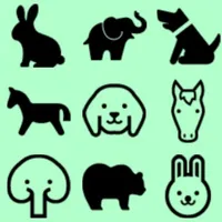 脳トレ (動物とアイコン)　 icon