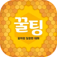 꿀팅 - 랜덤채팅 동네친구 이성친구 채팅만남 icon