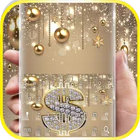 Dollar Symbol in Diamonds Keyb icon