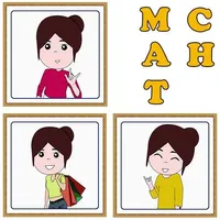 Girl Picture Match Game. icon