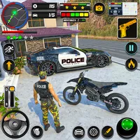 Bike Chase 3D Police Car Games icon