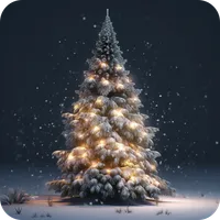 Snowy Christmas Tree 3D icon