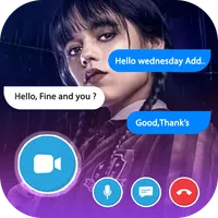Wednesday Addams Video Call icon
