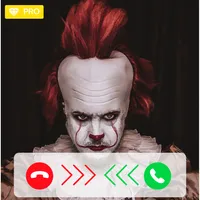 Video call from killer clown icon