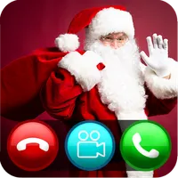 Video call from Santa Claus an icon