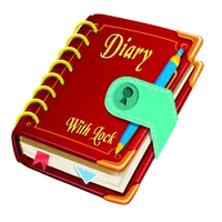 Diary for Boys Girls with Lock icon