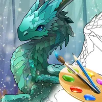 Dragons Magic Coloring Book icon